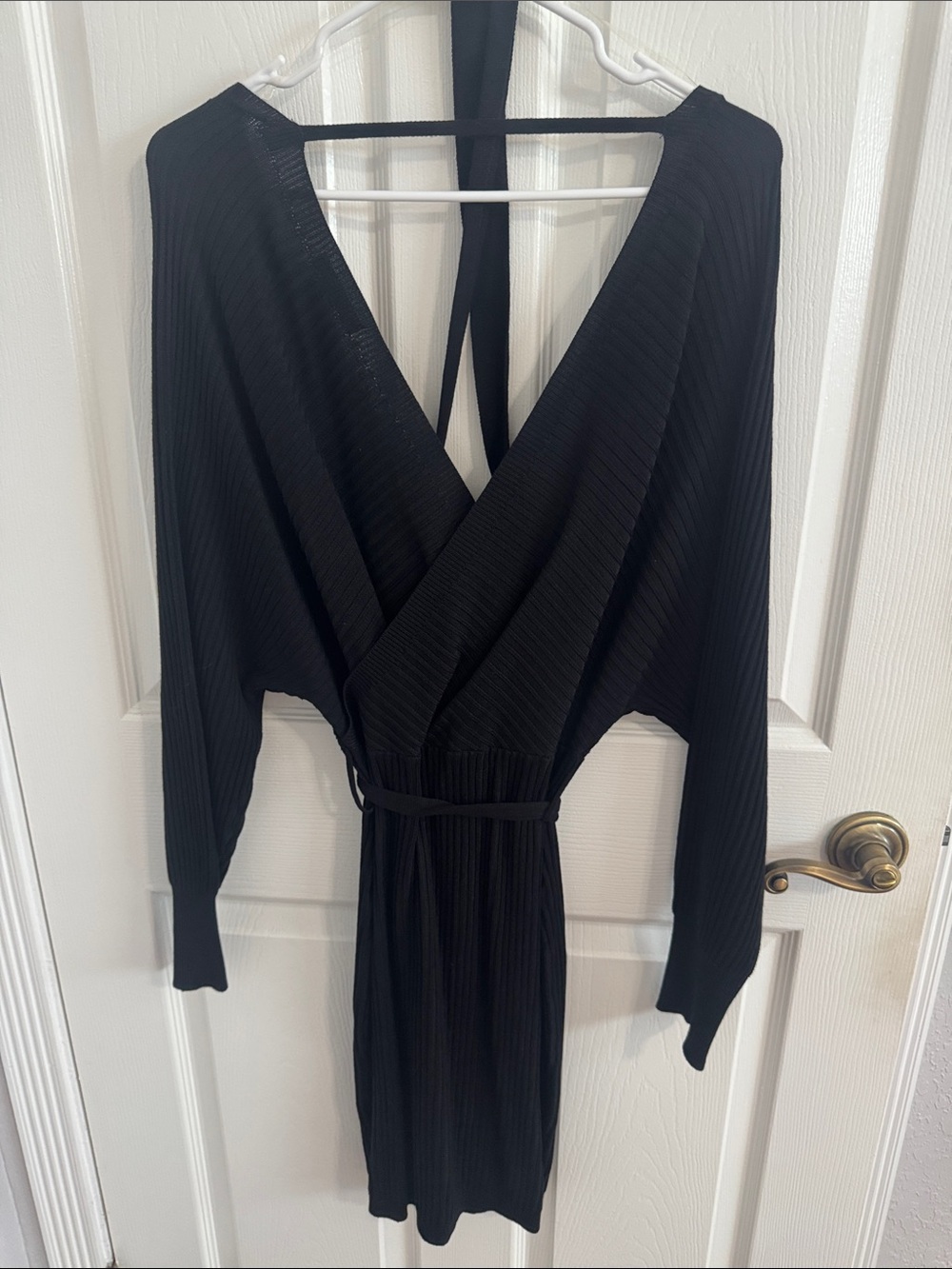 GUESS Black Ribbed Dress - S - Picture 3 of 3